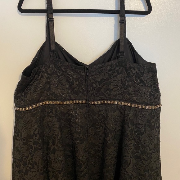 Torrid Black Dress with Gold Detailing - Picture 5 of 9
